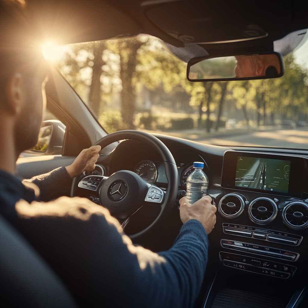 An illustration debunking common driving myths.