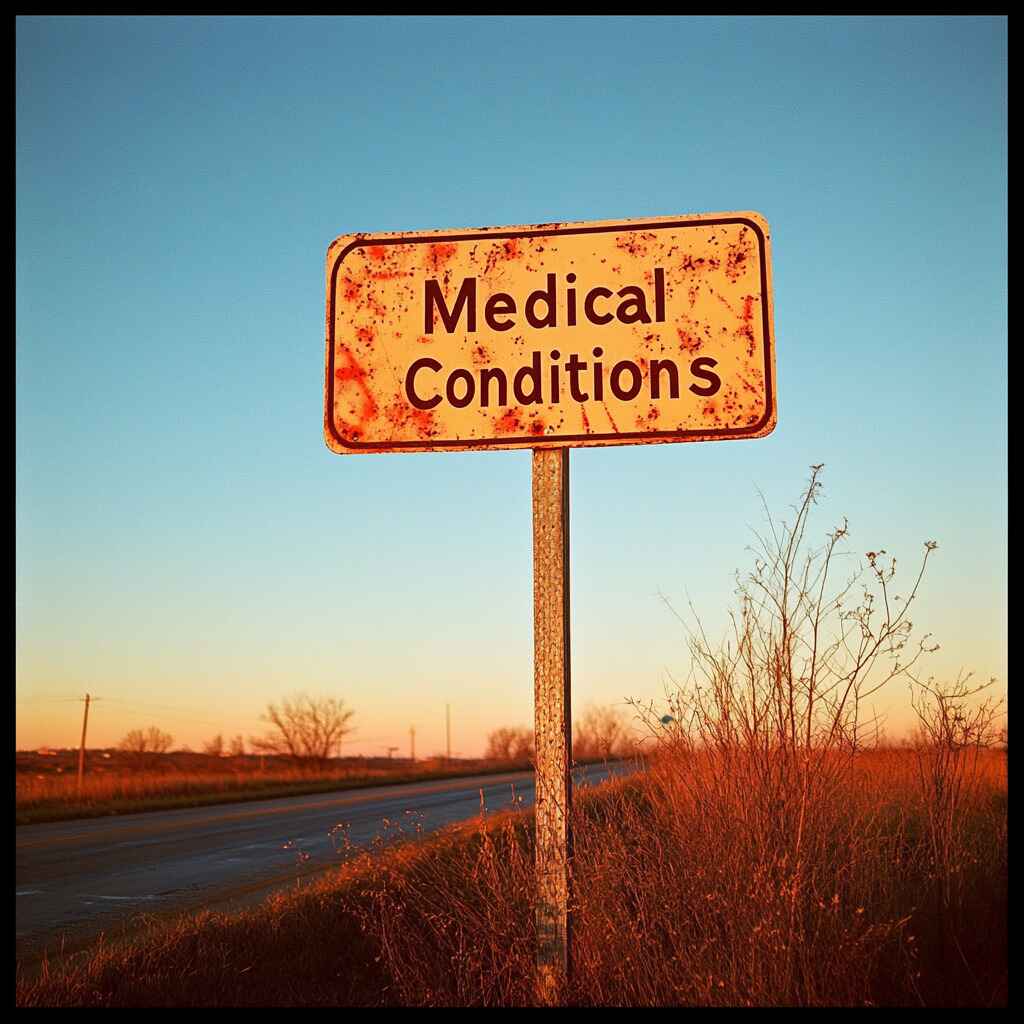 A driver discussing medical conditions with healthcare professionals before hitting the road.