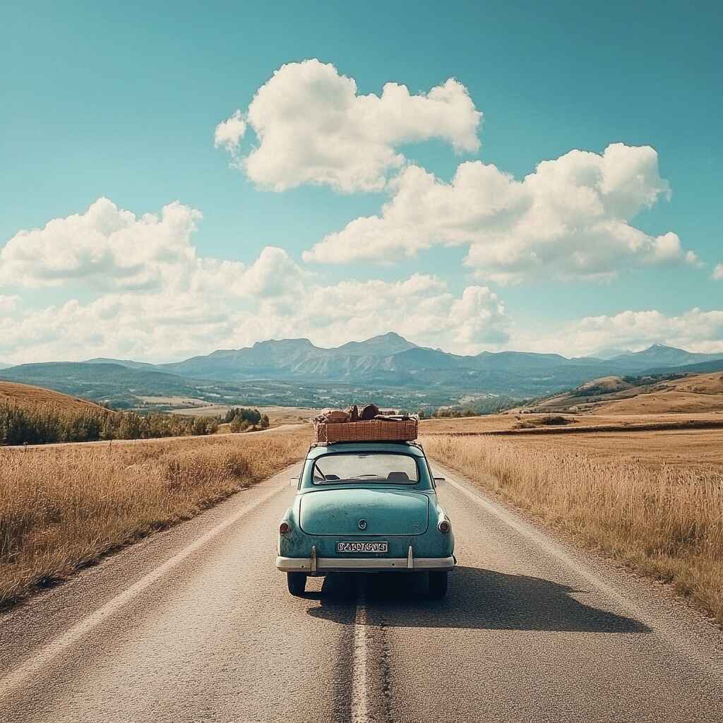 A tired driver pulling over for a rest during a long-distance trip.
